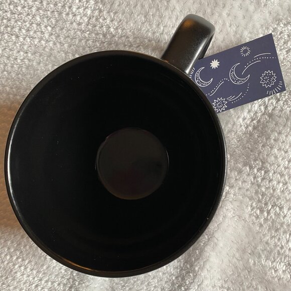 Stay Wild Moon Child Third Eye Black and White Wide 18oz Cappuccino Coffee Mug - Picture 7 of 9